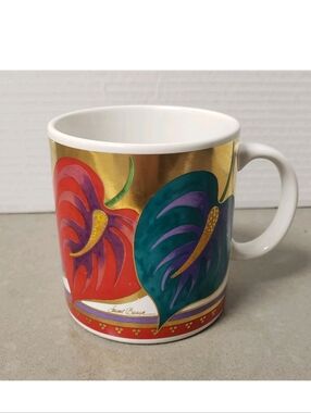 Vintage Laurel Burch Anthurium Mug